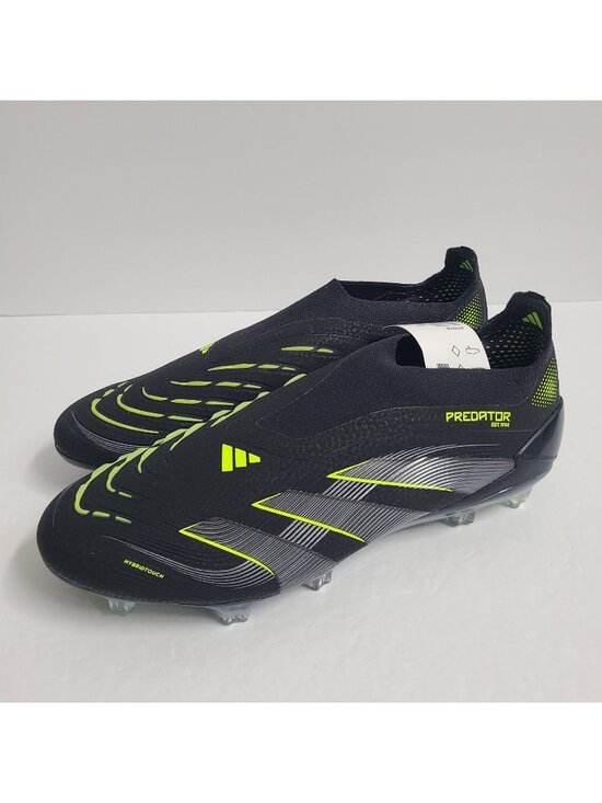 NEW Adidas Predator Elite Laceless FG Soccer Cleats JI1078 Size 10.5 Black main image 7